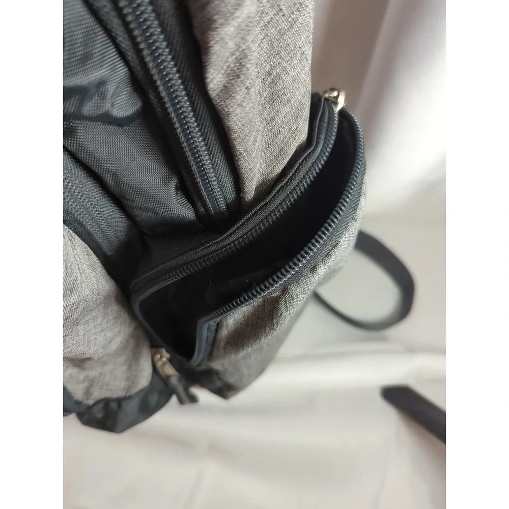 Eastsport Expandable Backpack Unisex Gray And Black
